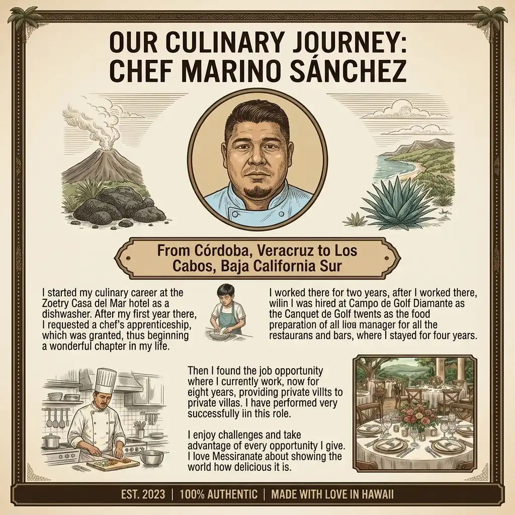 Chef Marino Sánchez culinary journey from Veracruz Mexico to Hawaii